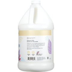 Ginger Lily Farms Botanicals fragrance-free lotion texture close-up shows quick absorption.