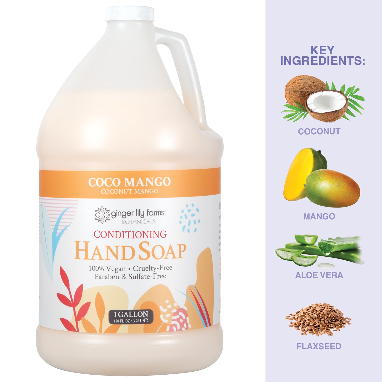 Ginger Lily Farms Botanicals gallon refill reduces plastic waste