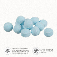 Ginger Lily Farms Botanicals Manicure Spa Ball moisturized skin texture after the soak.