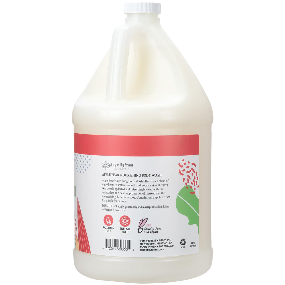 Creamy lather from Ginger Lily Farms Botanicals Nourishing Body Wash with Apple Pear aroma