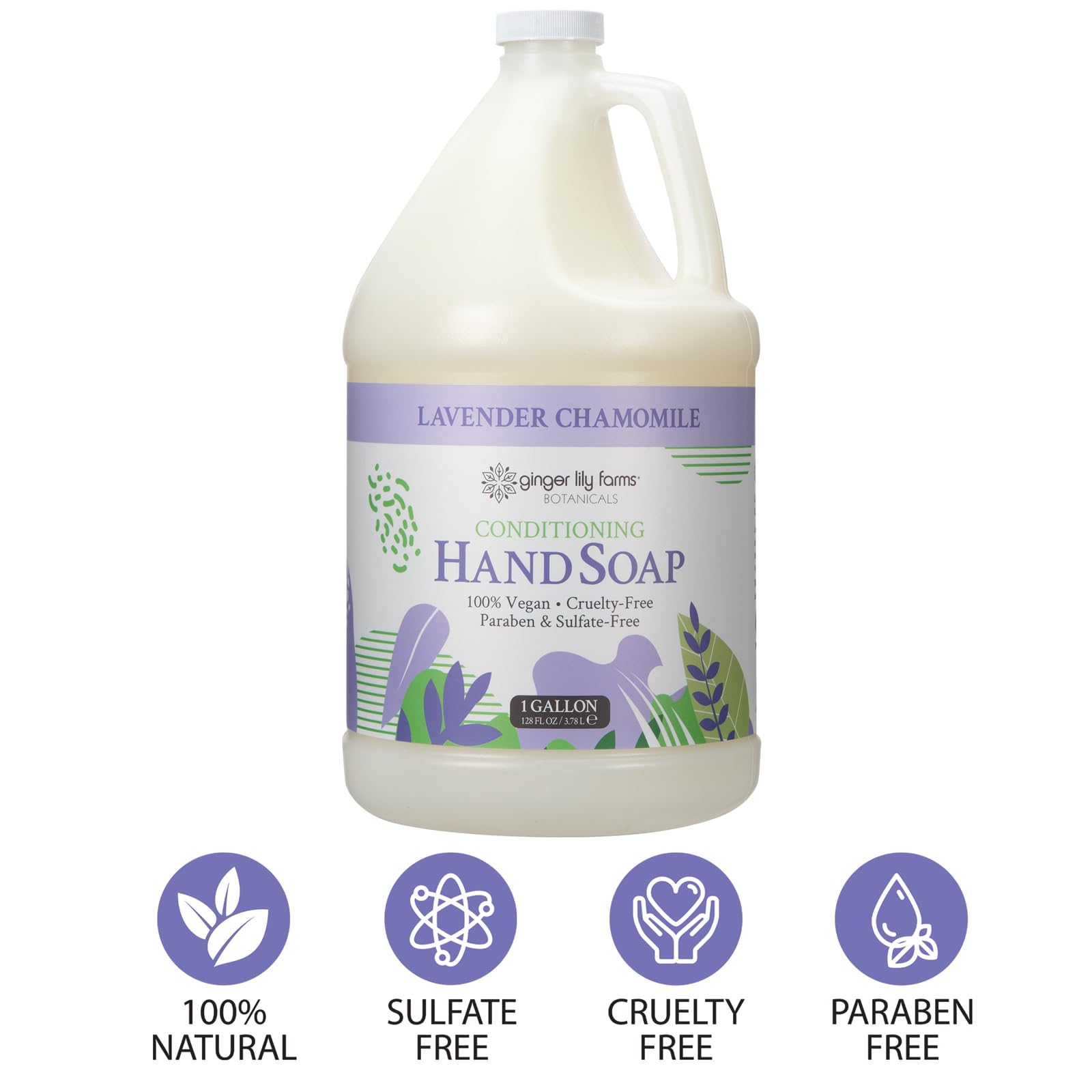Ginger Lily Farms Botanicals vegan and cruelty-free soap with PETA certification.