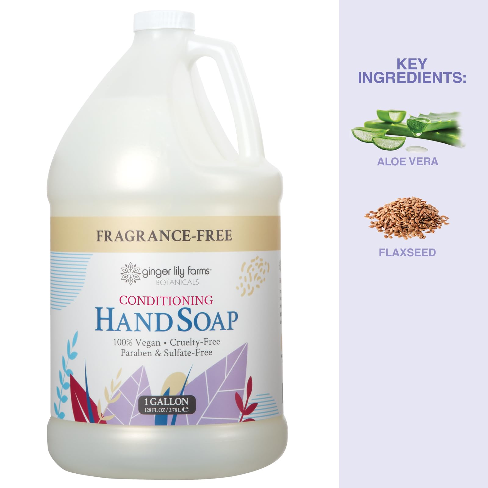 Ginger Lily Farms Botanicals rich-lather close-up during cleansing