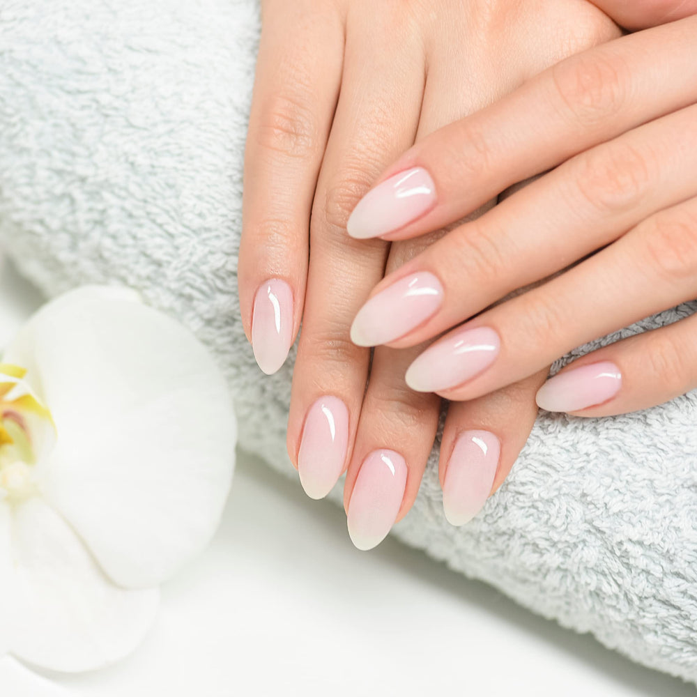 Ginger Lily Farms Botanicals Spa experience with ocean aroma during manicure routine.