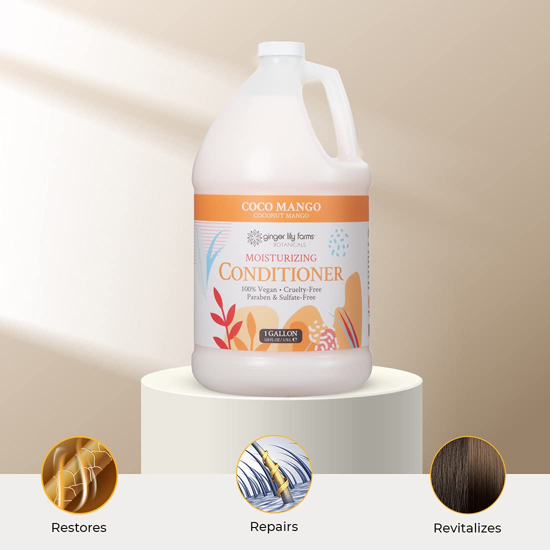 Ginger Lily Farms Botanicals vegan cruelty-free badge confirms ethical care.