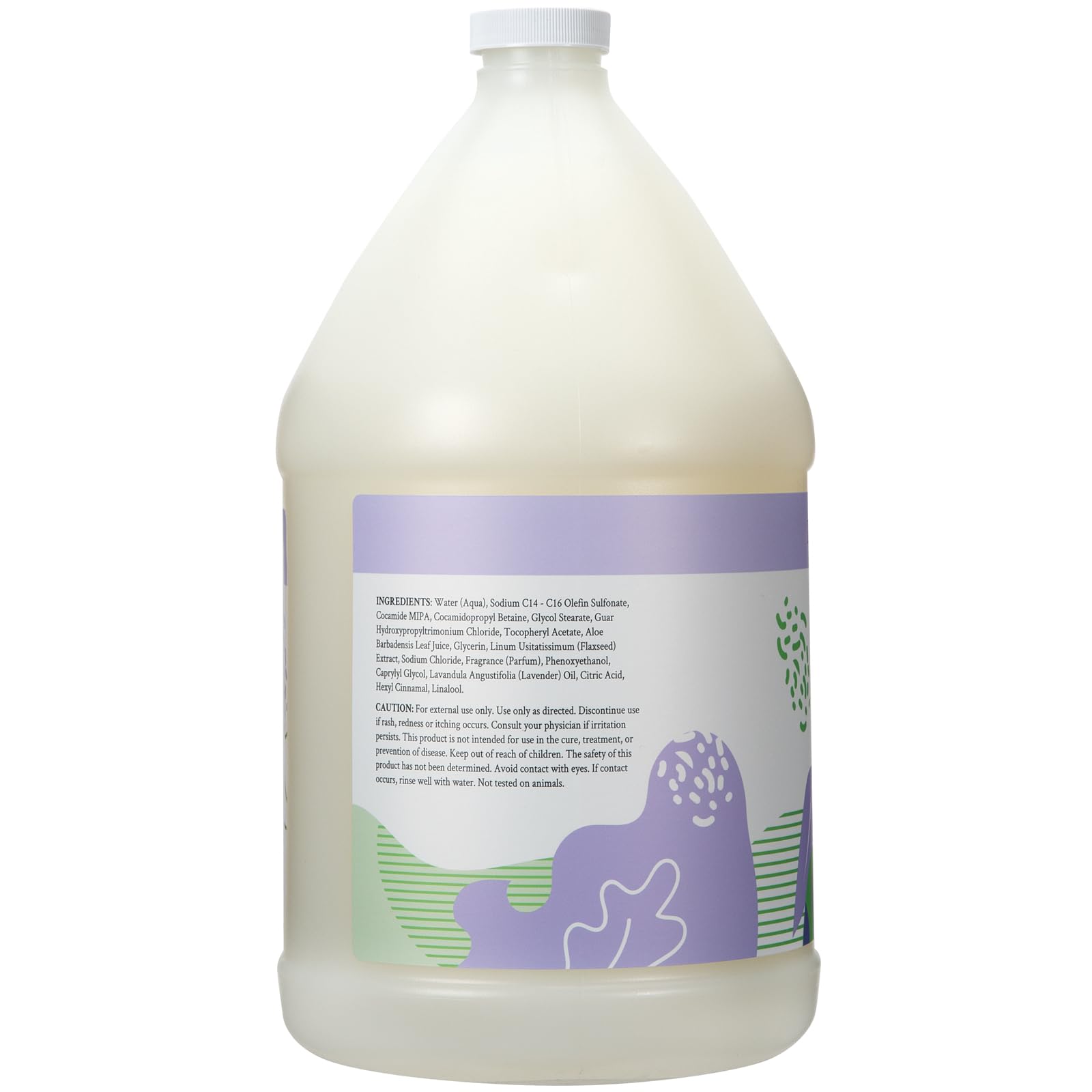 Ginger Lily Farms Botanicals highlights vitamin E and aloe vera for skin hydration.