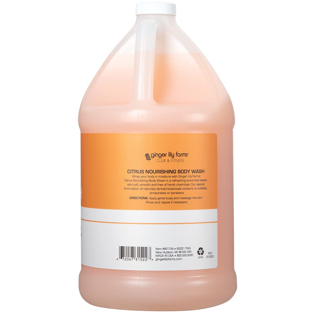 Ginger Lily Farms Club & Fitness bottle label showing vegan, cruelty-free promise.