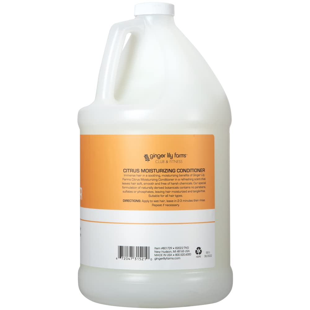 Ginger Lily Farms conditioner being poured for easy refilling