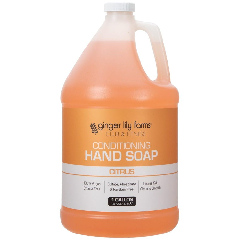Ginger Lily Farms club hand soap refill gallon with citrus scent for high-traffic spaces