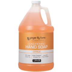 Ginger Lily Farms club hand soap refill gallon with citrus scent for high-traffic spaces