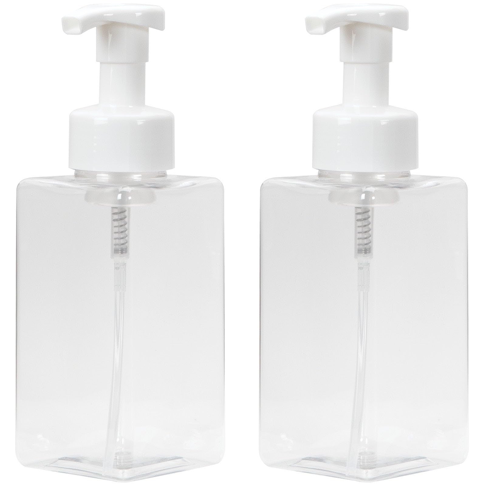 Ginger Lily Farms foaming soap dispenser in clear bottle with white pump for easy handwashing.