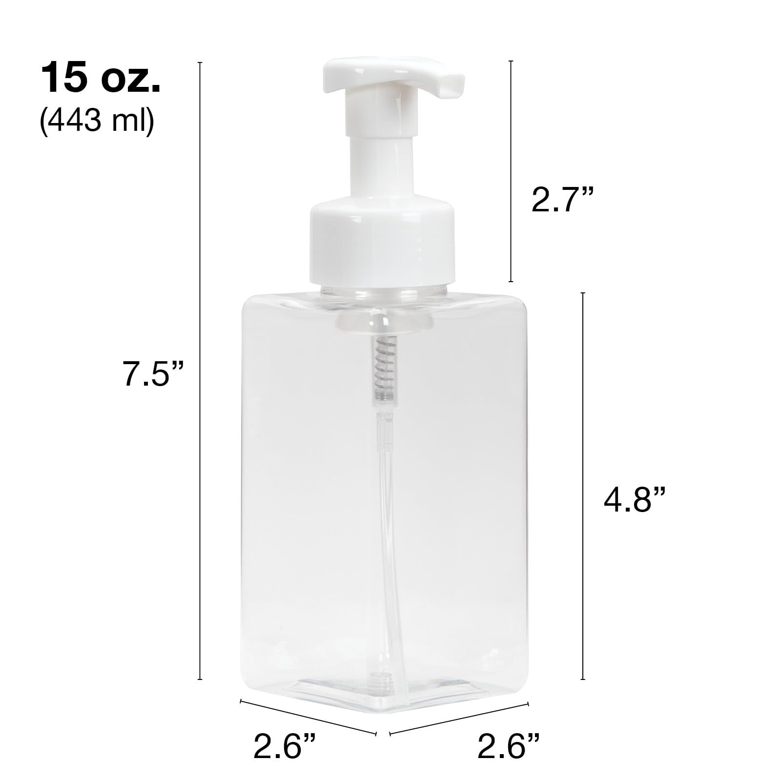 Close-up of Ginger Lily Farms foaming soap dispenser pump showing smooth operation.