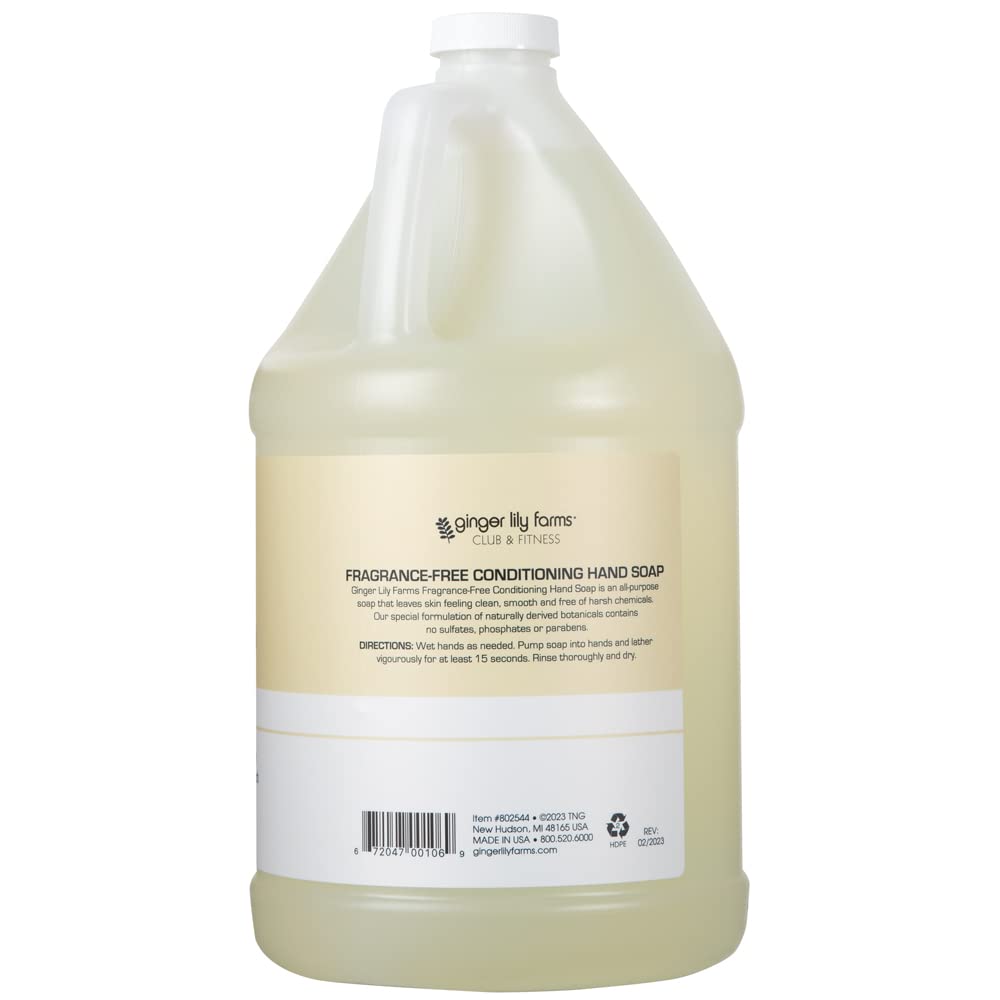 Ginger Lily Farms gallon refill packaging for eco-conscious spaces.