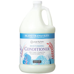 Ginger Lily Farms Island Tranquility conditioner bottle showing vegan, cruelty-free moisture.