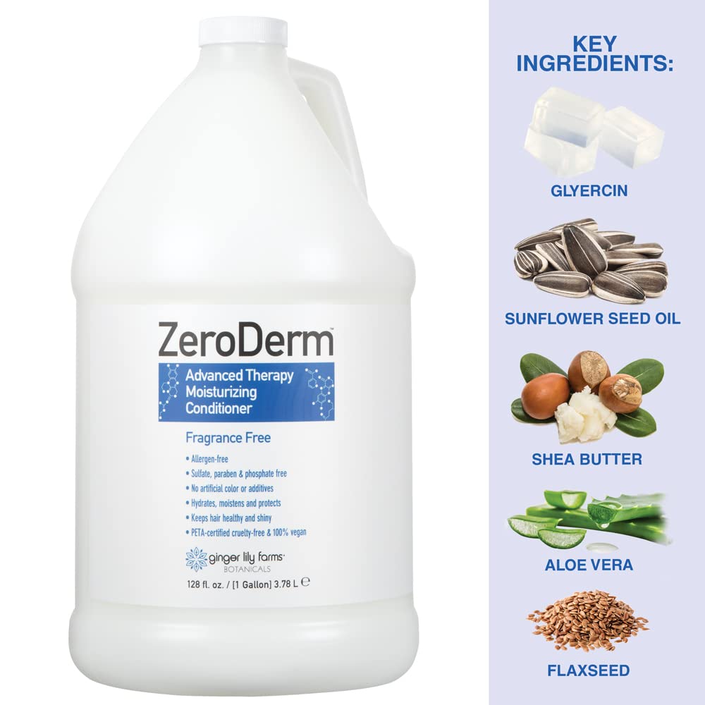 Silky-soft hair after using Ginger Lily Farms Zeroderm Advanced Therapy Conditioner