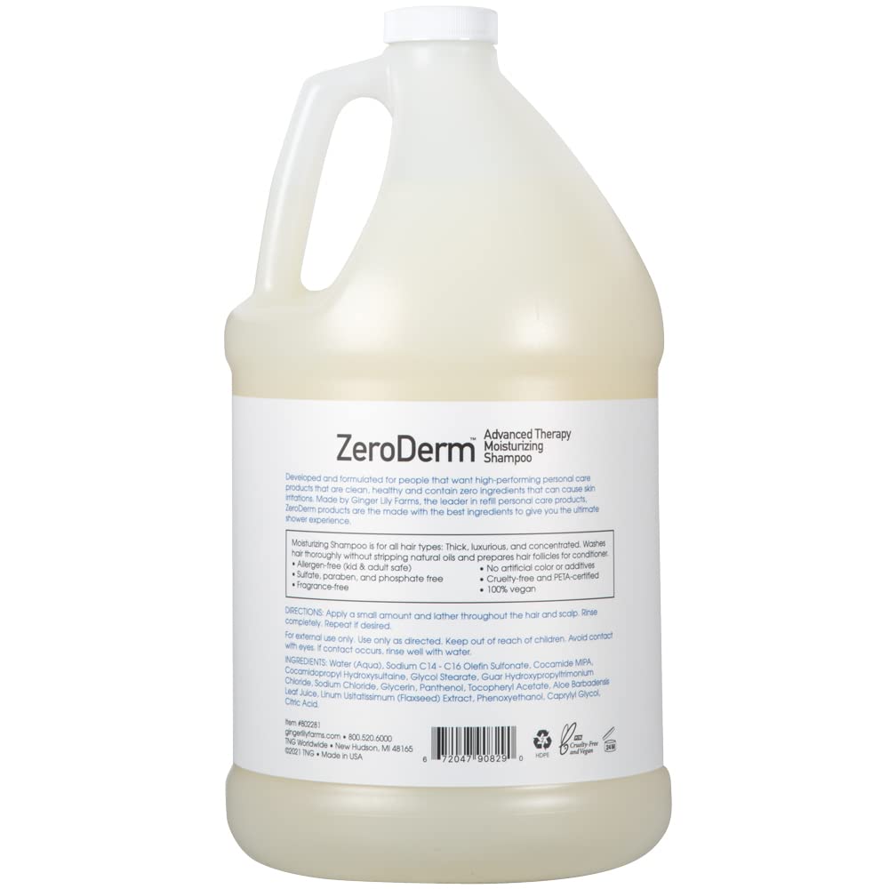 ZeroDerm pour image highlighting convenient refill-friendly design for salons and homes.