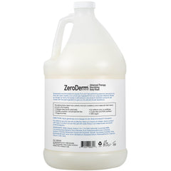 ZeroDerm label close-up highlights vegan, cruelty-free commitment and clean formulation.