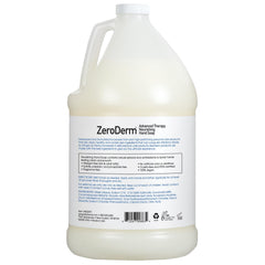 Close-up of rich lather from Zeroderm nourishing hand soap on hands