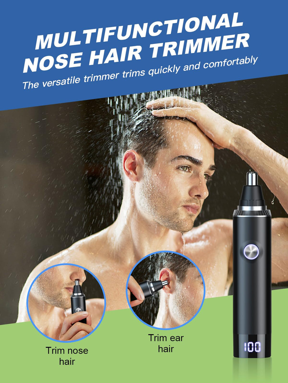 Ginity dust cover protects blades between uses.