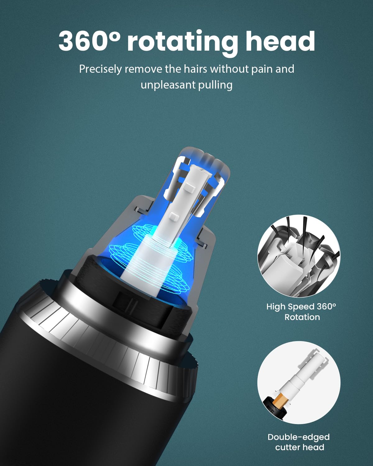 Ginity IPX7 waterproof blade supports easy cleaning.