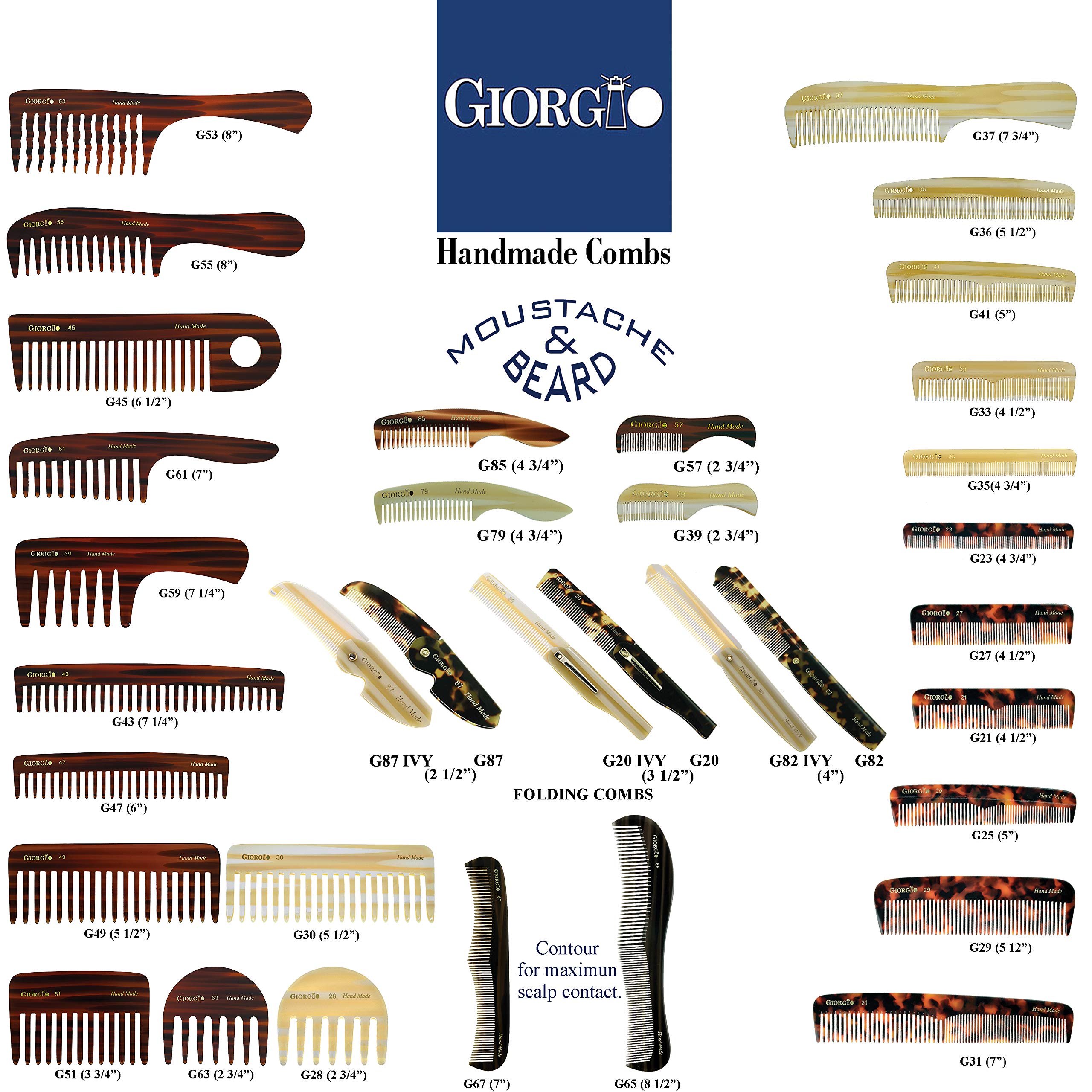 GIORGIO G49 travel beach-friendly detangler fits bags for on the go.