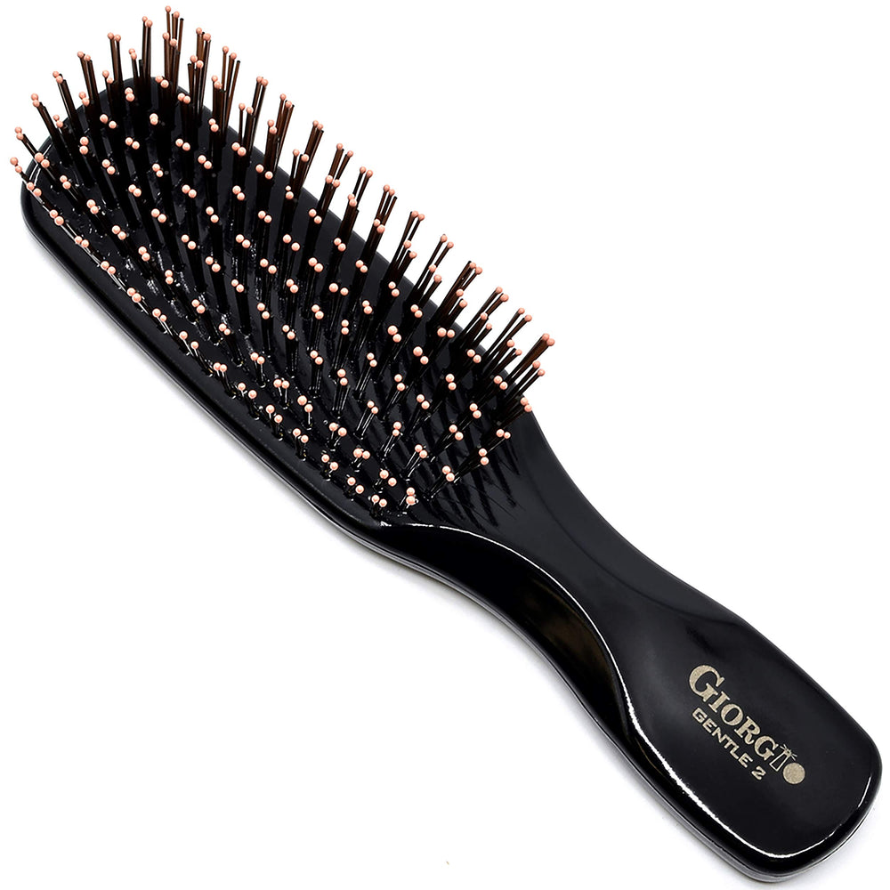 Giorgio Gentle Mini Brush with long bristles for gentle detangling and scalp care.
