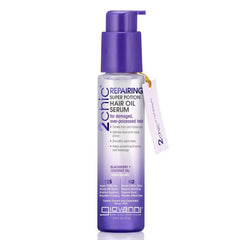 GIOVANNI 2chic poción reparadora, botella de aceite para cabello dañado y brillo suave.