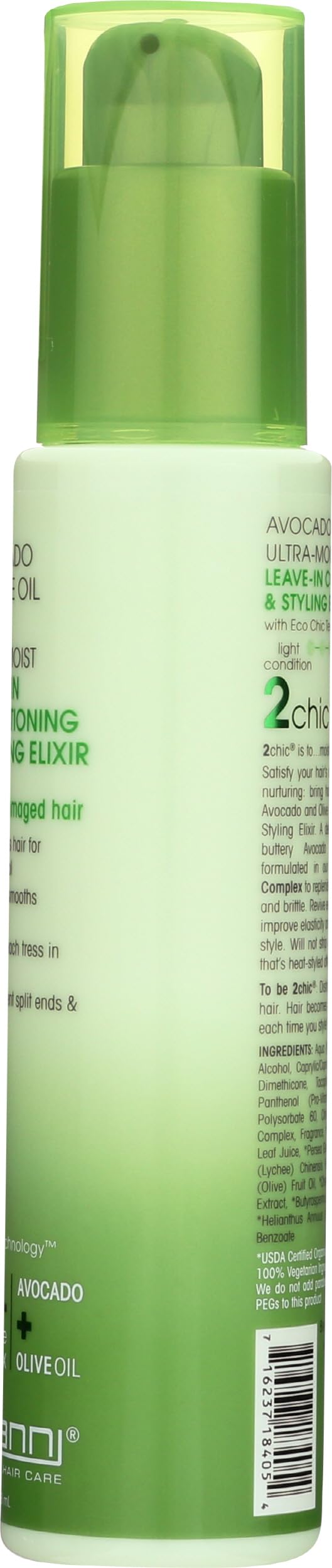 GIOVANNI Ultra-Moist Elixir: empaque reciclable para cuidado responsable.
