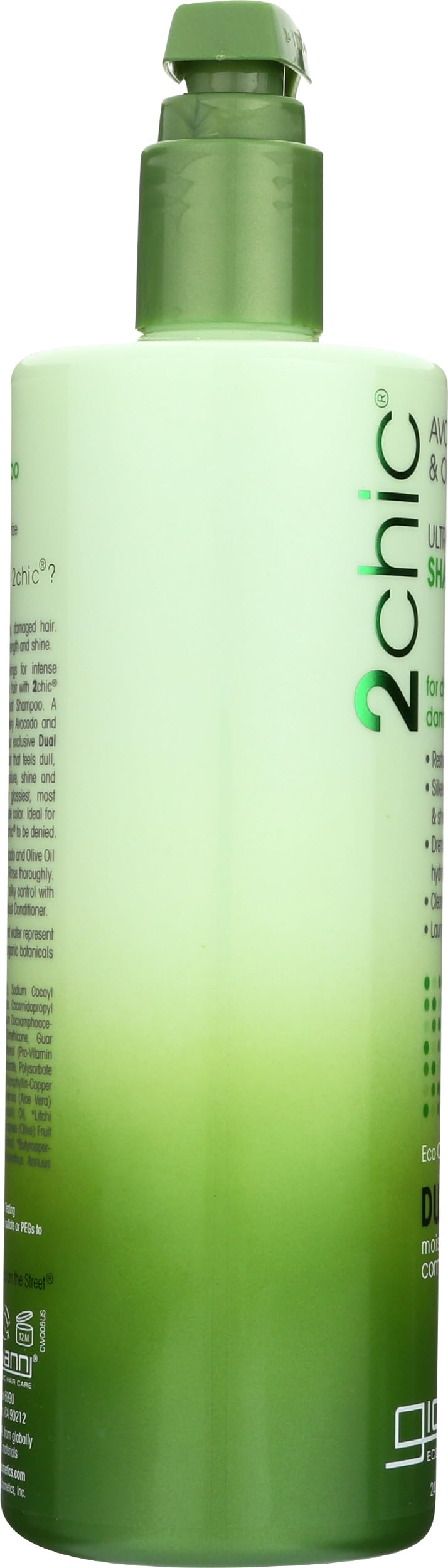 GIOVANNI 2chic Ultra-Moist Shampoo con extractos botánicos para cabello sano.