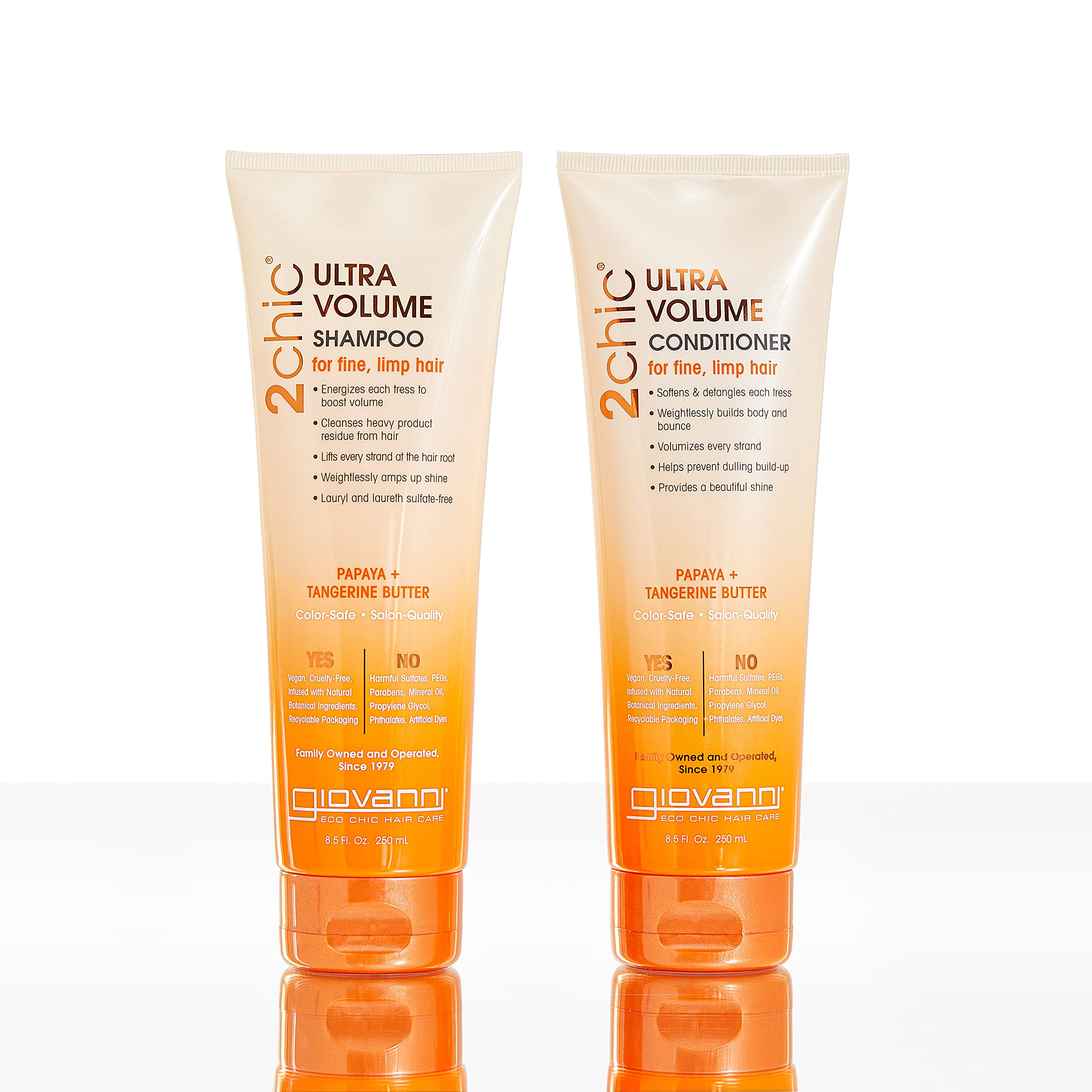Giovanni 2chic Ultra-Volumen champú cabello fino con cuerpo