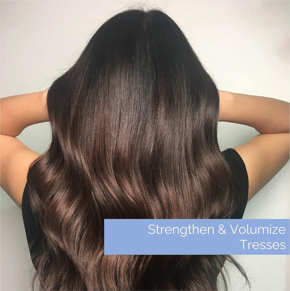 Giovanni Biotina y Colágeno Champú: cabello con volumen natural y aspecto saludable.