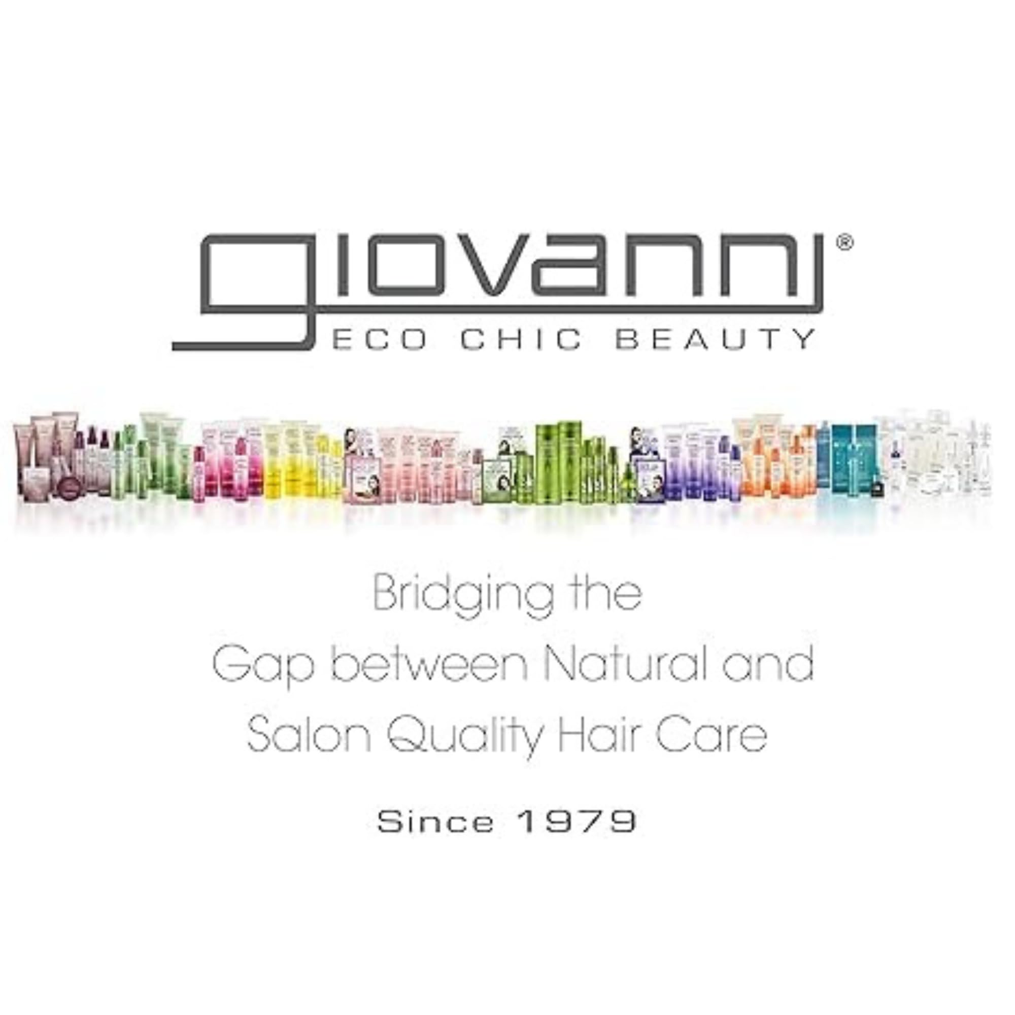 Sellado de color que mantiene la intensidad entre lavados con Giovanni Eco Chic Frizz Be Gone