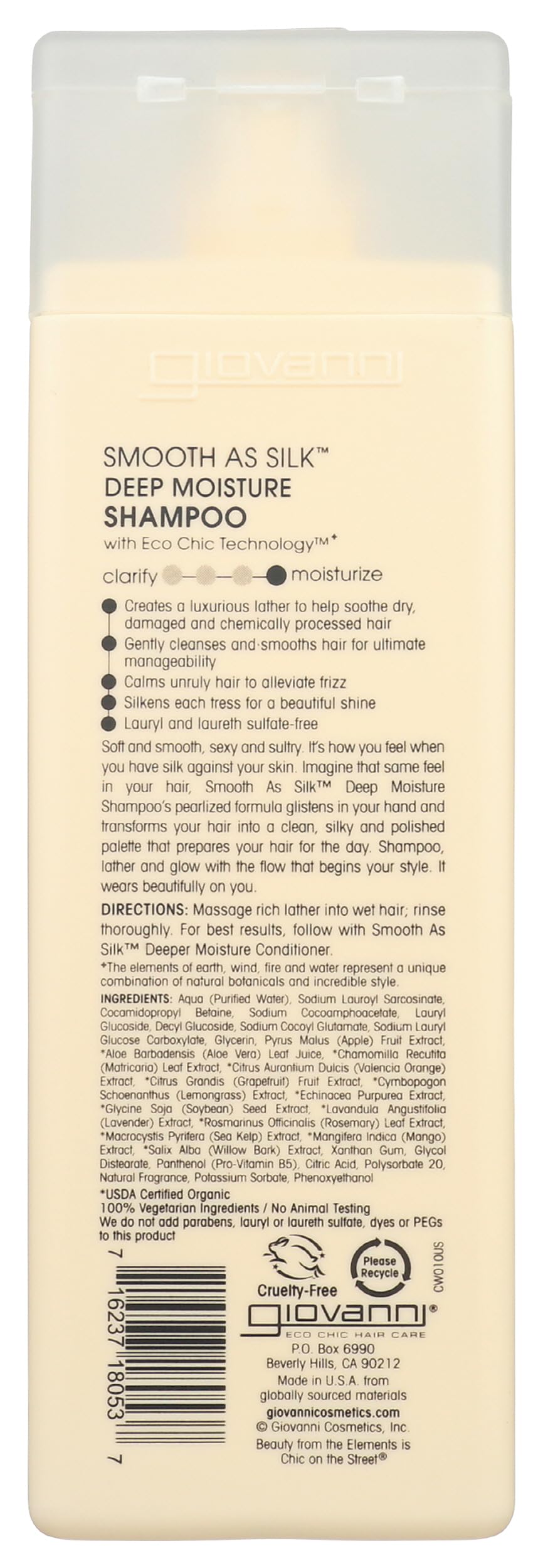 GIOVANNI Eco Chic Smooth as Silk: textura cremosa para cabello sedoso y desenredado
