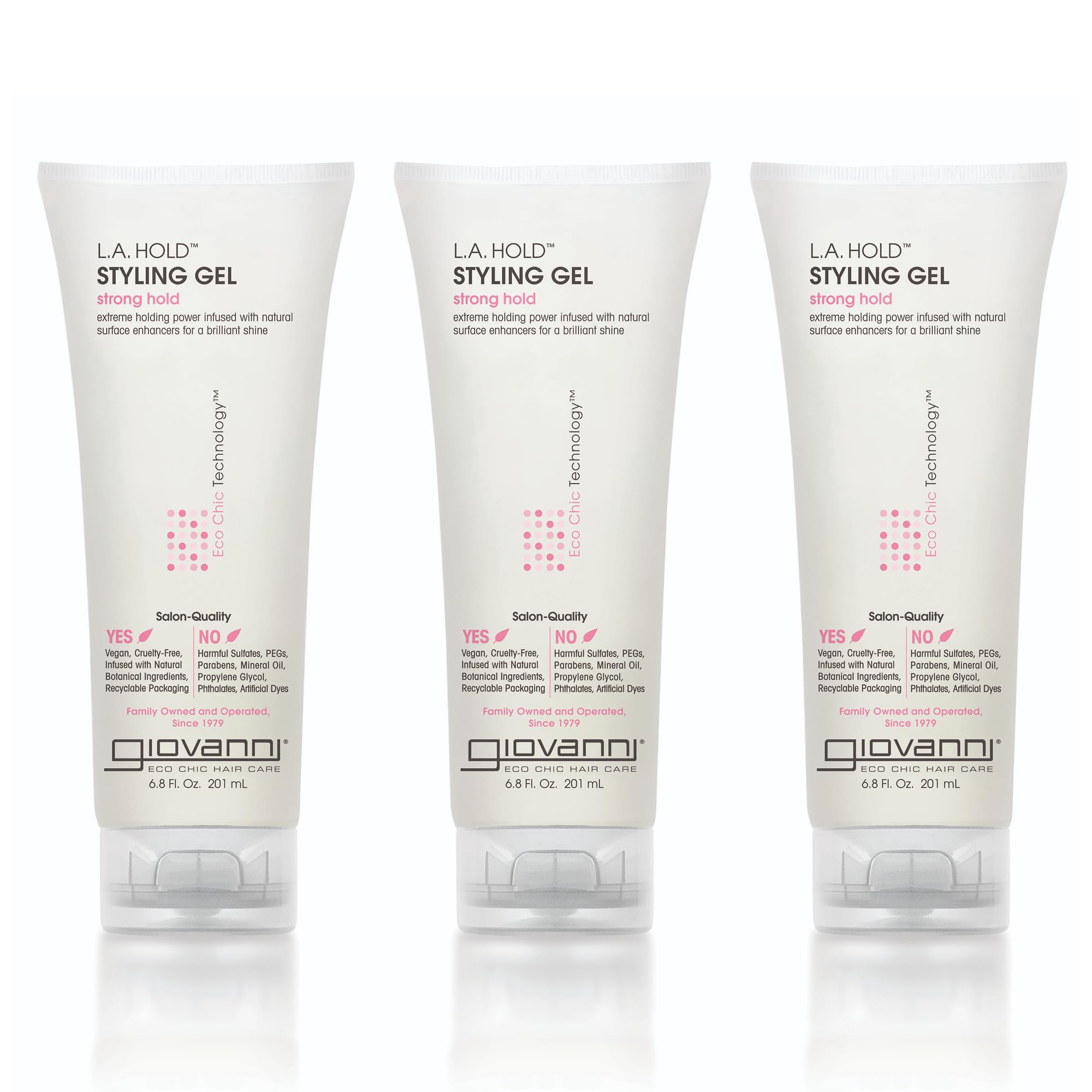 GIOVANNI La Hold gel being applied to hair for flexible control