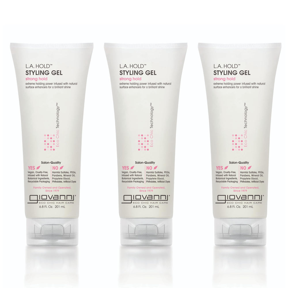 GIOVANNI La Hold gel being applied to hair for flexible control