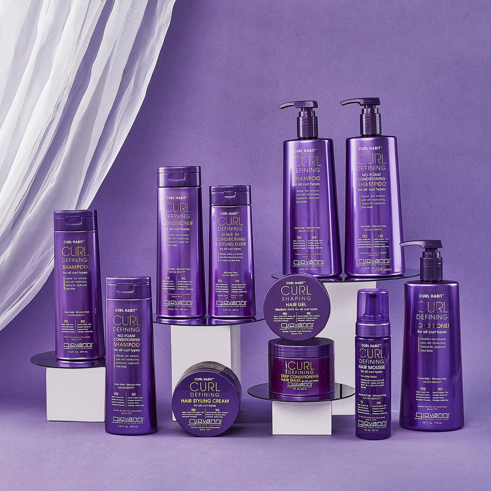Volumen y definición con Giovanni Mousse para cabello con cuerpo y movimiento.