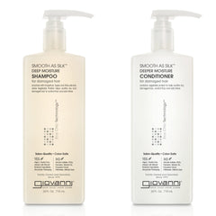Giovanni Smooth as Silk Deeper Moisture Shampoo bottle provides gentle hydration for dry hair