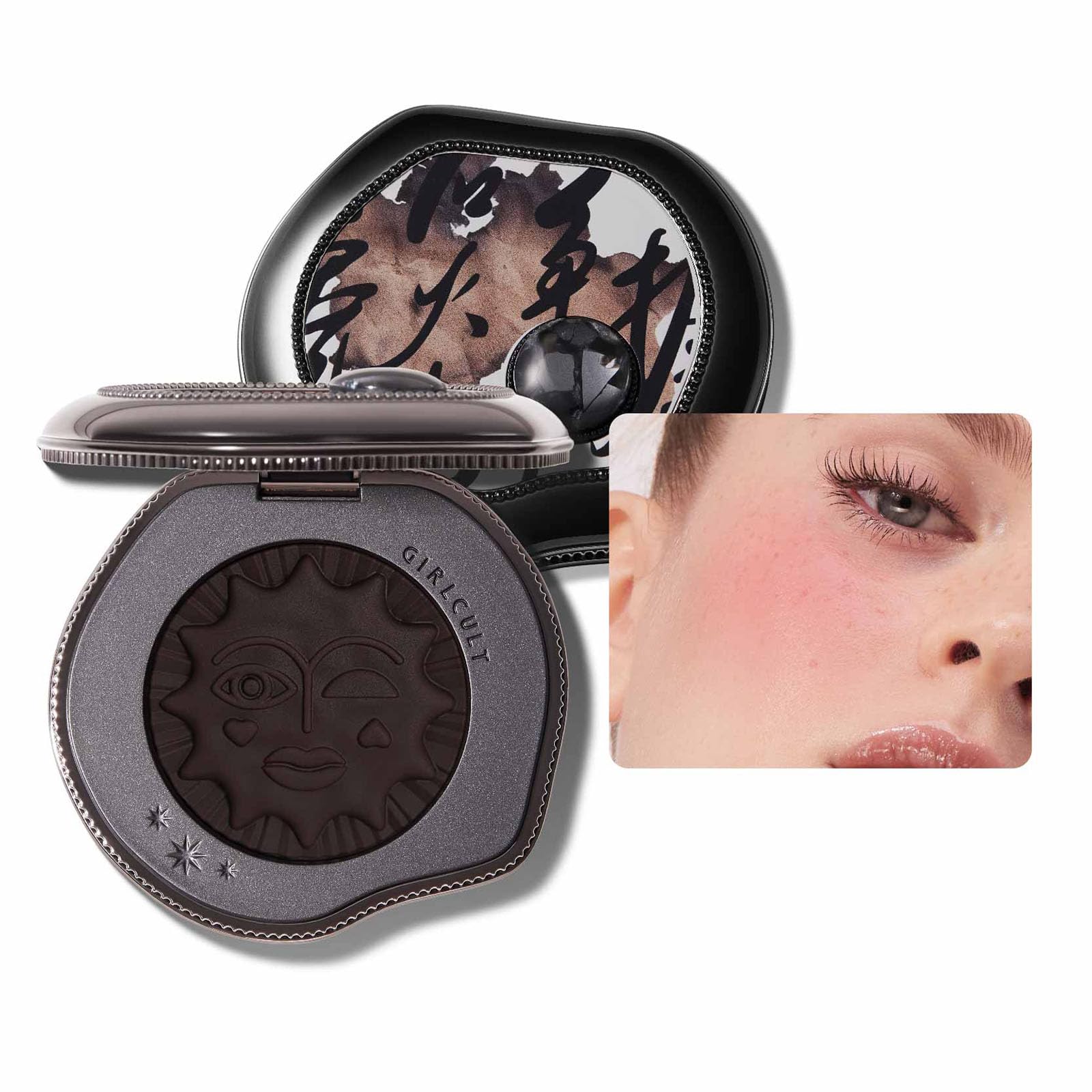 GIRLCULT Rubor crema-polvo suave que se funde para un acabado natural.