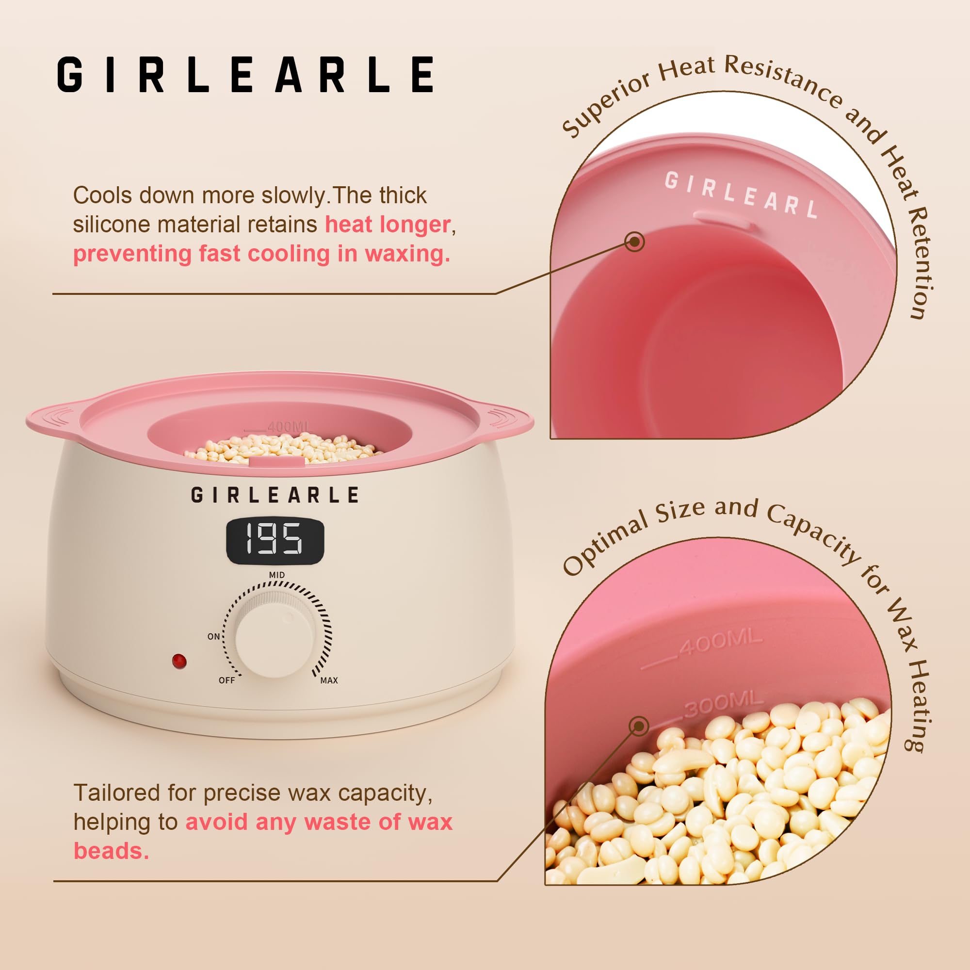 GIRLEARLE aloe vera wax beads aid soothing post-wax skin