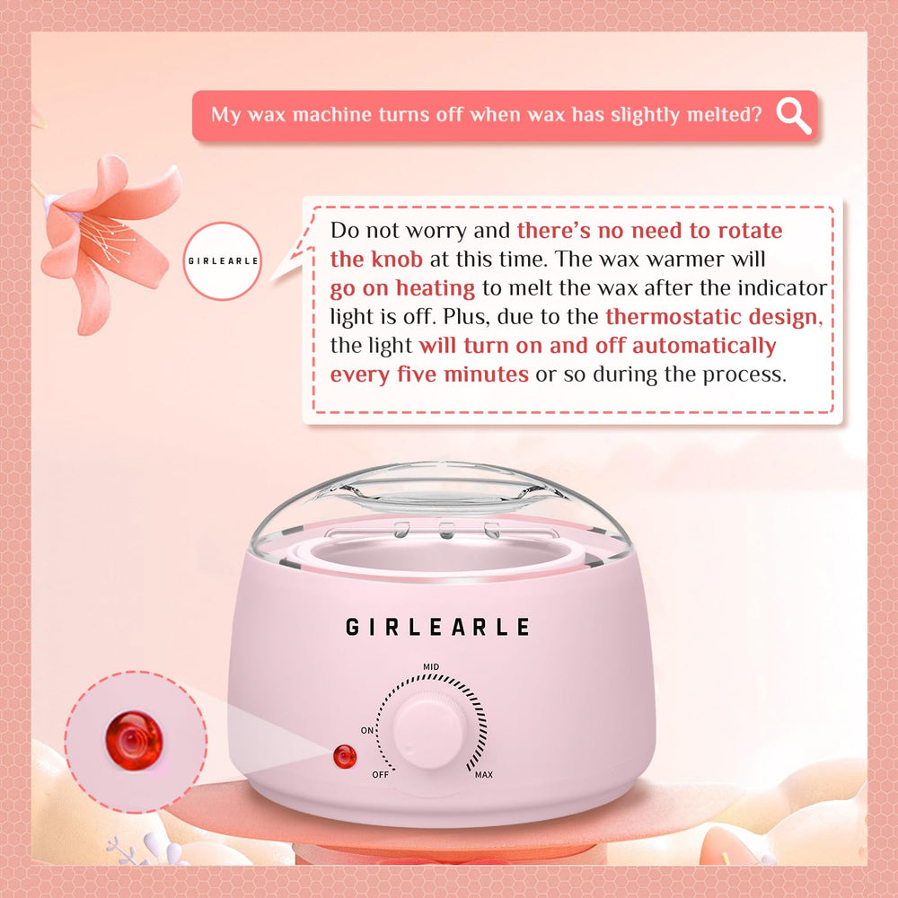 GIRLEARLE full-body waxing kit for arms, legs, and more.