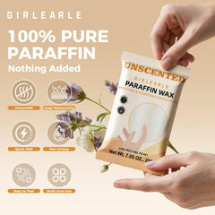Ten 200g GIRLEARLE wax blocks laid out for long-term hands and feet care