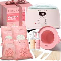 GIRLEARLE pink wax warmer with LED display for at home temperature control.