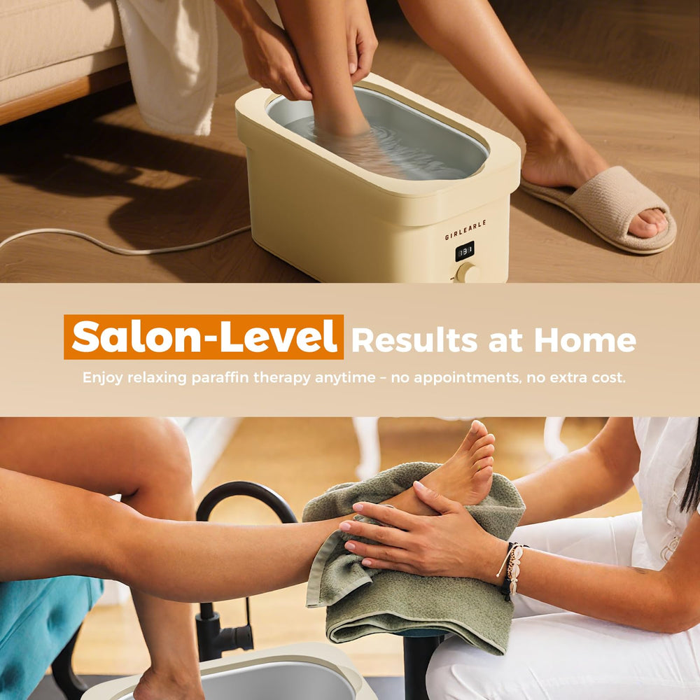 Smooth, soft skin after a GIRLEARLE paraffin session