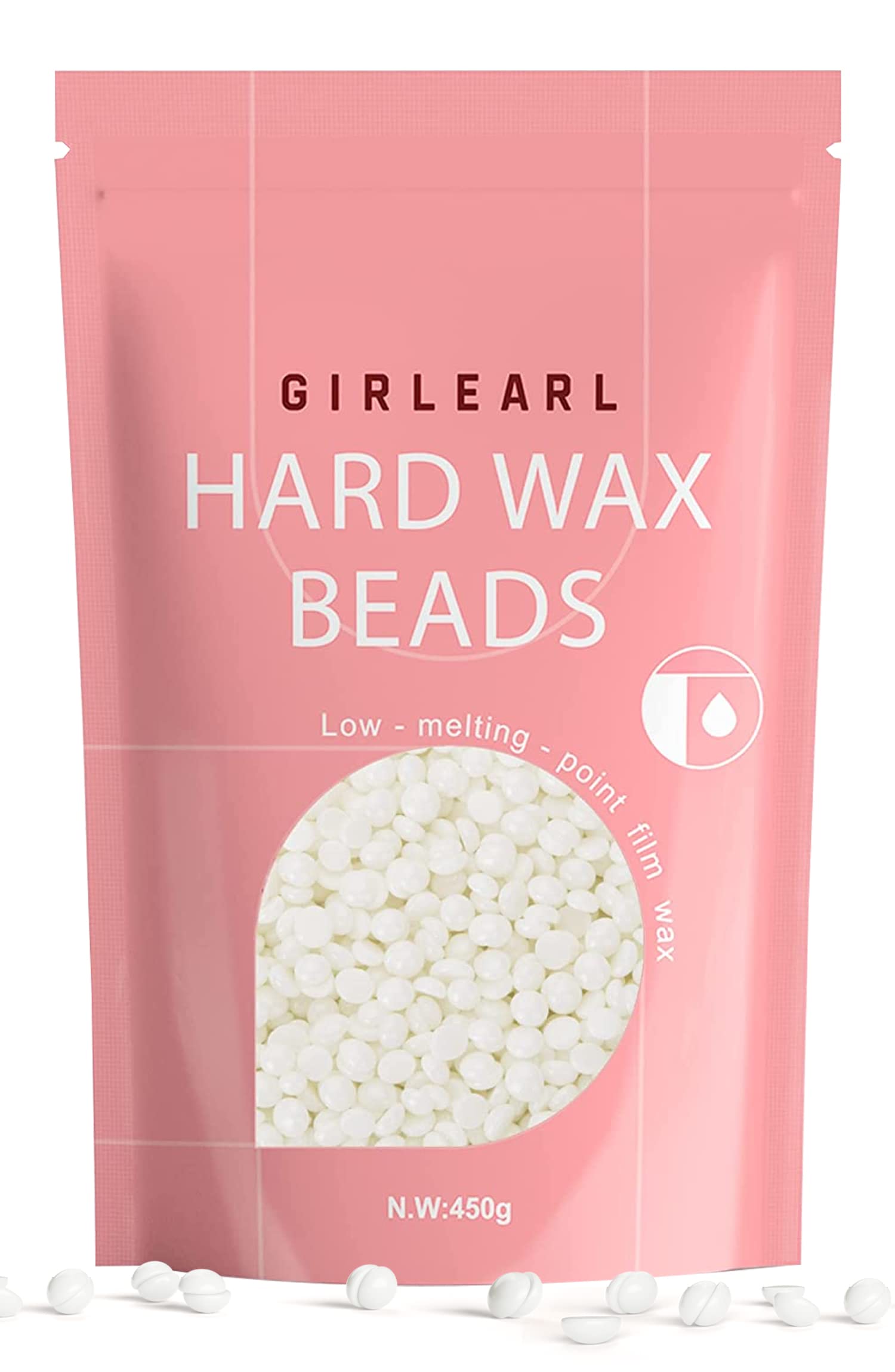 GIRLEARLE wax beads 1lb unscented for sensitive skin waxing preparation