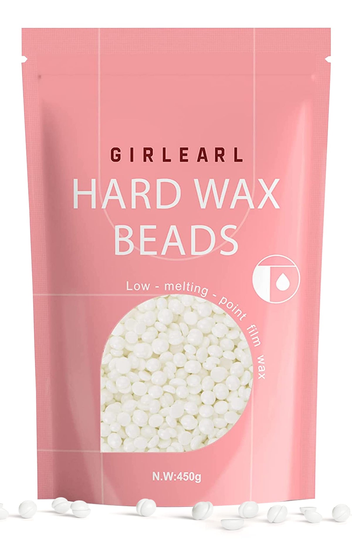 GIRLEARLE wax beads 1lb unscented for sensitive skin waxing preparation