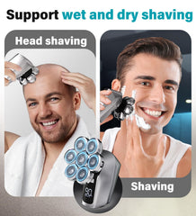 Gisaae IPX7 shower use image demonstrates wet or dry shaving for convenience.