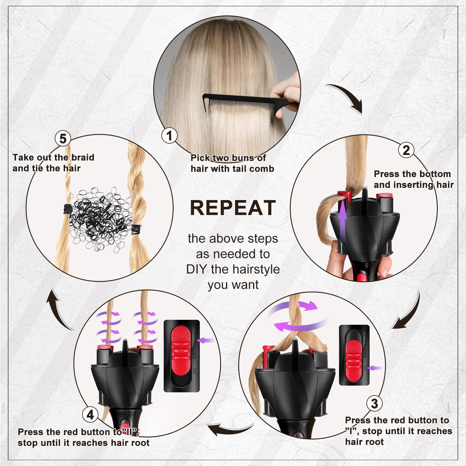 Gisafai lightweight portable hair tool ready for home or travel