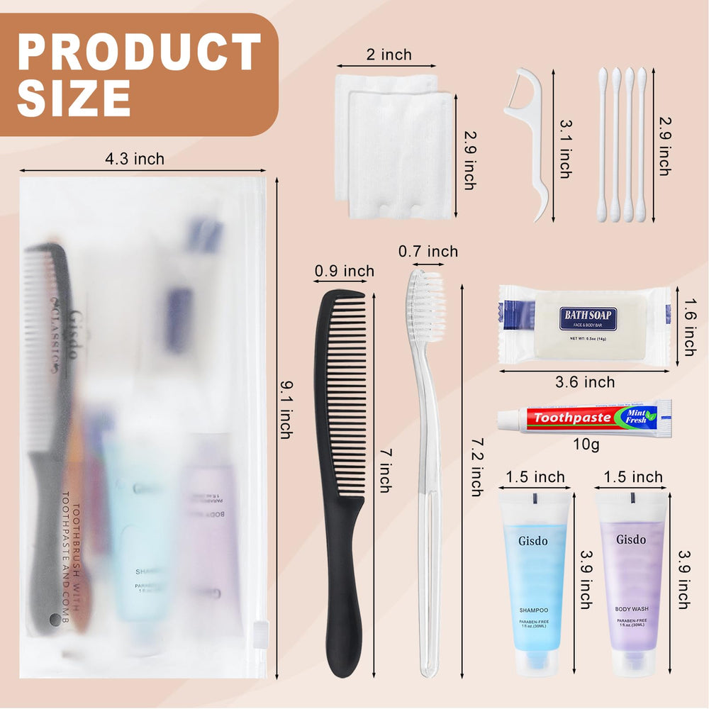 Gisdo body wash and shampoo tubes foil sealed to preserve freshness