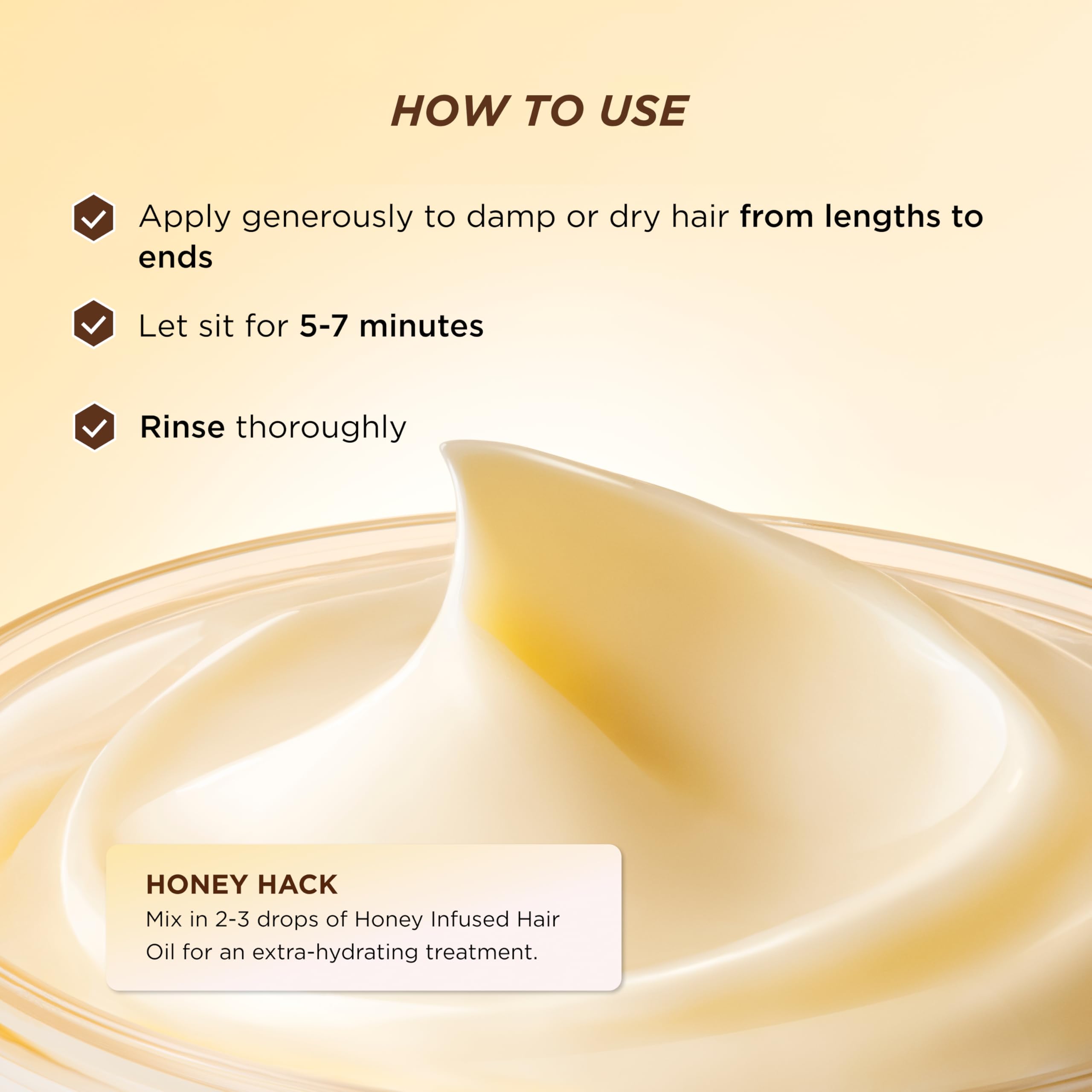 Gisou Honey Gloss Ceramide Therapy Mask packaging emphasizes natural honey and ceramides for restoration.