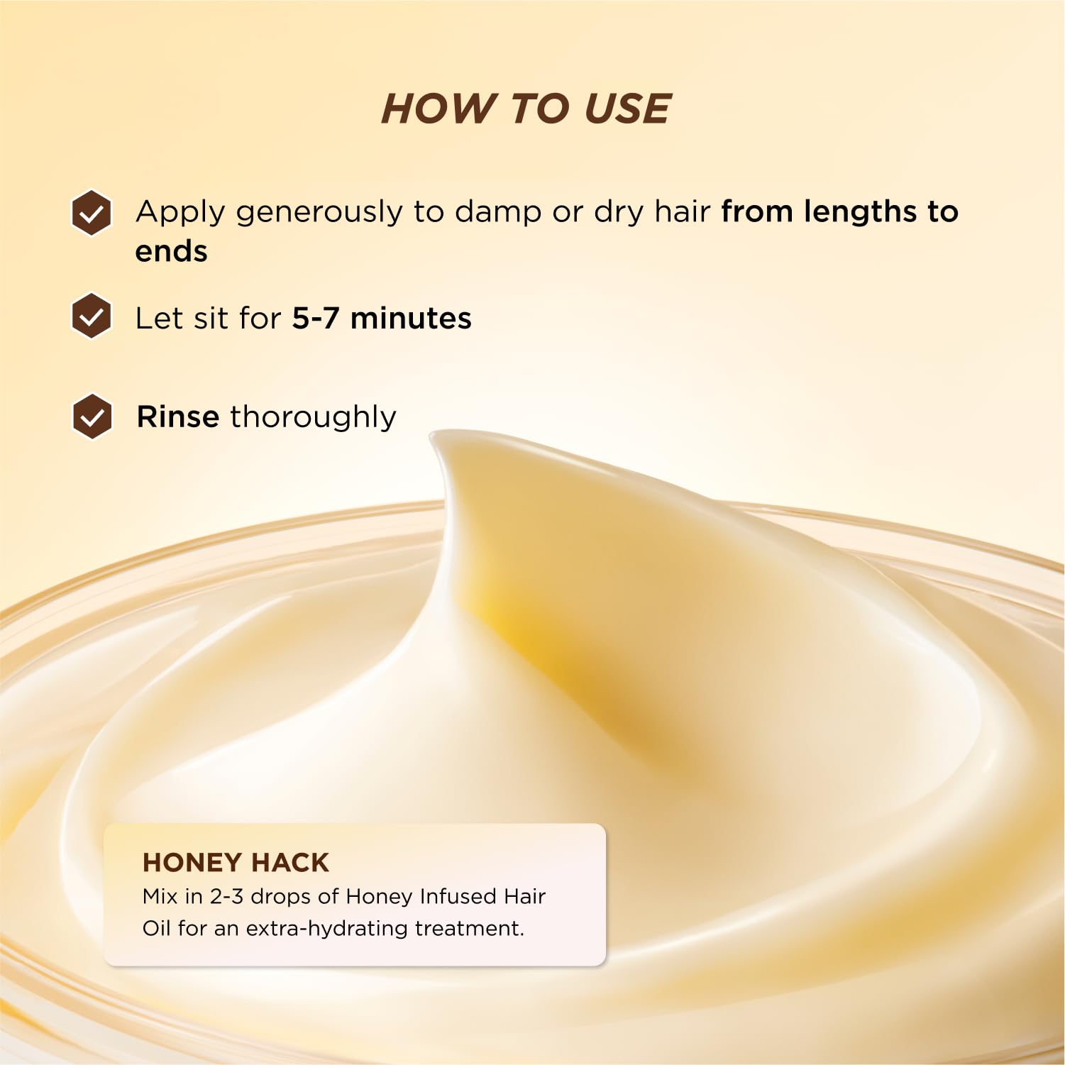 Step-by-step routine image featuring Gisou Honey Gloss Ceramide Therapy