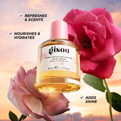 Gisou Honey Infused Hair Perfume ingredients include Mirsalehi honey and argan oil